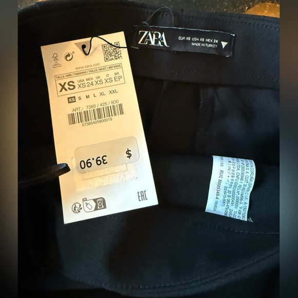 NWT ZARA Asymmetric High-Waist Wrap Skort - Picture 10 of 10